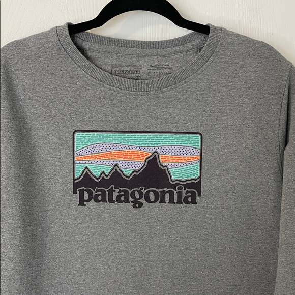 Patagonia Women's Solar Rays '73 Uprisal Crew Sweatshirt Gravel Heather Gray Med - Picture 6 of 10